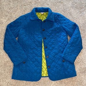 J.Jill Blue Quilt Style Jacket
